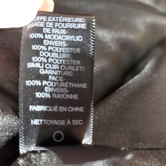 Express Faux Fur Coat Special Edition Bordeaux Teddy Bear Fleece Jacket - Picture 10 of 12